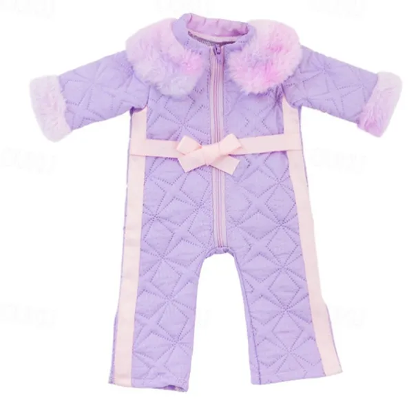 18 Inch Doll Clothes and Accessories Winter Doll Outfits Set Coat Trousers for 18 Inch Doll Girls Gifts(WITHOUT DOLL)