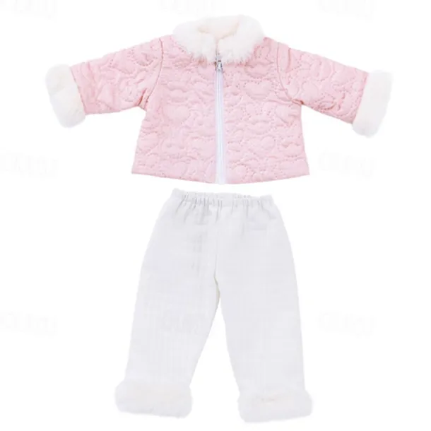 18 Inch Doll Clothes and Accessories Winter Doll Outfits Set Coat Trousers for 18 Inch Doll Girls Gifts(WITHOUT DOLL)