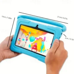 7 Inch Kids Education Tablet PC 2GB RAM32G ROM , Safety Eye Protection Screen, WiFi, Dual Camera , Games, Parental Lock, Study PC With Silicone Protect Case