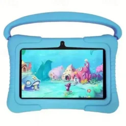 7 Inch Kids Education Tablet PC 2GB RAM32G ROM , Safety Eye Protection Screen, WiFi, Dual Camera , Games, Parental Lock, Study PC With Silicone Protect Case