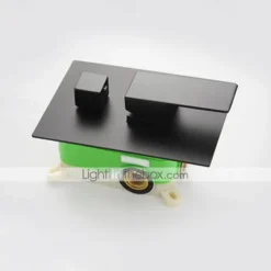 16 Inch Matte Black Shower Faucets Set, Rainfall Concealed Shower System Solid Brass with 3-Function Handheld, Handshower Ceiling Mounted Combo Set Shower Faucet with Valve Body and Trim