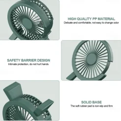 4 Inch Mini USB Fan Portable DC Desk Cooler Cooling for Notebook Laptop Personal Adjustment Fan Table Fan Home Office Outdoor Summer Supplies Use Tiny Air Cooler Fan Gift
