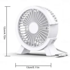 4 Inch Mini USB Fan Portable DC Desk Cooler Cooling for Notebook Laptop Personal Adjustment Fan Table Fan Home Office Outdoor Summer Supplies Use Tiny Air Cooler Fan Gift