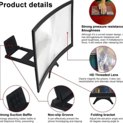 14 Inch Mobile Phone Screen Amplifier Mobile Phone Extension Mirror Mobile Phone Holder