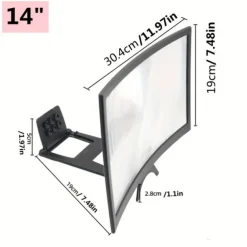 14 Inch Mobile Phone Screen Amplifier Mobile Phone Extension Mirror Mobile Phone Holder