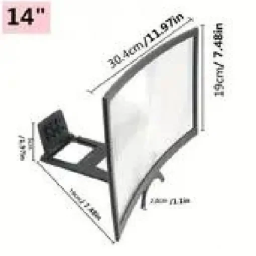 14 Inch Mobile Phone Screen Amplifier Mobile Phone Extension Mirror Mobile Phone Holder