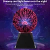 3.5/4/5/6/8 Inch Plasma Ball Static Electricity Ball Touch Sound Sensitive Plasma Globe USB Plug-in for Party Home Science Decoration Birthday Halloween Atmosphere Electric Ball Lighting