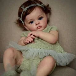 24 inch Reborn Baby Doll Reborn Doll Tutti Toddler Girl with Genesis Paint High Quality 3D skin multiple Layers Painting Visible Vein