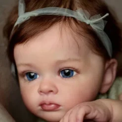 24 inch Reborn Baby Doll Reborn Doll Tutti Toddler Girl with Genesis Paint High Quality 3D skin multiple Layers Painting Visible Vein
