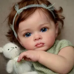 24 inch Reborn Baby Doll Reborn Doll Tutti Toddler Girl with Genesis Paint High Quality 3D skin multiple Layers Painting Visible Vein