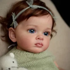 24 inch Reborn Baby Doll Reborn Doll Tutti Toddler Girl with Genesis Paint High Quality 3D skin multiple Layers Painting Visible Vein