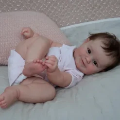 20 inch Reborn Doll Baby & Toddler Toy Reborn Toddler Doll Doll Reborn Baby Doll Baby Baby Boy Reborn Baby Doll Levi Newborn lifelike Gift Hand Made Non Toxic Vinyl Silicone Vinyl with Clothes