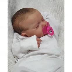 20 inch Reborn Doll Baby & Toddler Toy Reborn Toddler Doll Reborn Baby Doll Newborn lifelike Gift Hand Made Non Toxic 3/4 Silicone Limbs and Cotton Filled Body with Clothes for Christmas Gifts