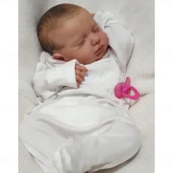 20 inch Reborn Doll Baby & Toddler Toy Reborn Toddler Doll Reborn Baby Doll Newborn lifelike Gift Hand Made Non Toxic 3/4 Silicone Limbs and Cotton Filled Body with Clothes for Christmas Gifts