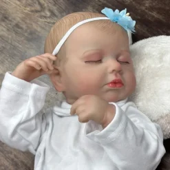20 inch Reborn Doll Baby & Toddler Toy Reborn Toddler Doll Doll Reborn Baby Doll Baby Reborn Baby Doll Loulou Newborn lifelike Gift Hand Made Non Toxic Silicone Vinyl LOULOU with Clothes and