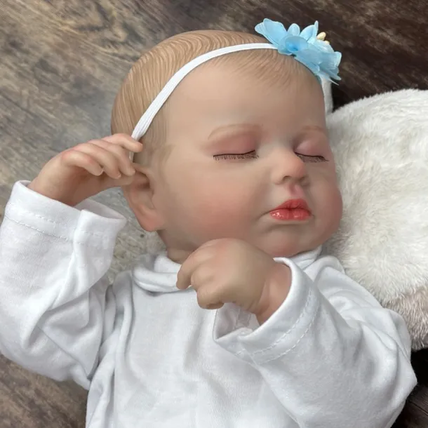 20 inch Reborn Doll Baby & Toddler Toy Reborn Toddler Doll Doll Reborn Baby Doll Baby Reborn Baby Doll Loulou Newborn lifelike Gift Hand Made Non Toxic Silicone Vinyl LOULOU with Clothes and