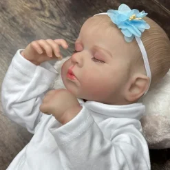 20 inch Reborn Doll Baby & Toddler Toy Reborn Toddler Doll Doll Reborn Baby Doll Baby Reborn Baby Doll Loulou Newborn lifelike Gift Hand Made Non Toxic Silicone Vinyl LOULOU with Clothes and