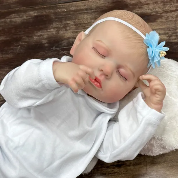 20 inch Reborn Doll Baby & Toddler Toy Reborn Toddler Doll Doll Reborn Baby Doll Baby Reborn Baby Doll Loulou Newborn lifelike Gift Hand Made Non Toxic Silicone Vinyl LOULOU with Clothes and