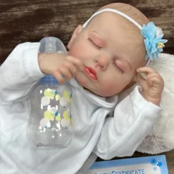 20 inch Reborn Doll Baby & Toddler Toy Reborn Toddler Doll Doll Reborn Baby Doll Baby Reborn Baby Doll Loulou Newborn lifelike Gift Hand Made Non Toxic Silicone Vinyl LOULOU with Clothes and