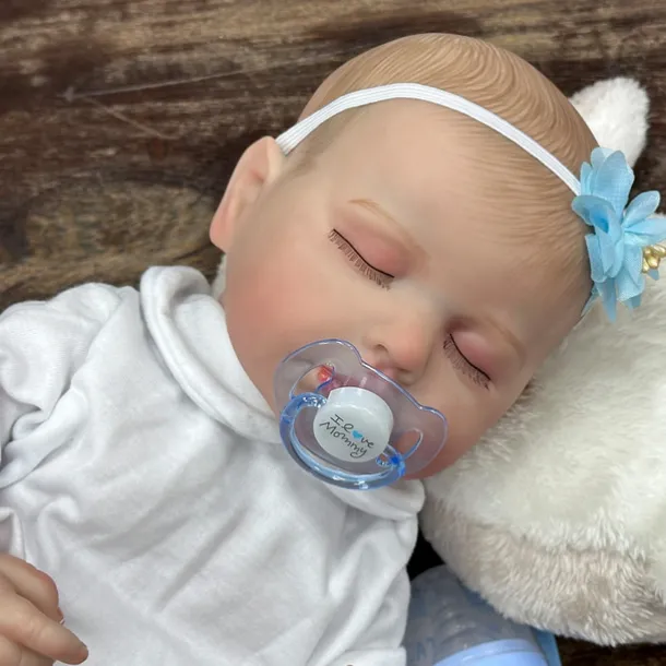 20 inch Reborn Doll Baby & Toddler Toy Reborn Toddler Doll Doll Reborn Baby Doll Baby Reborn Baby Doll Loulou Newborn lifelike Gift Hand Made Non Toxic Silicone Vinyl LOULOU with Clothes and