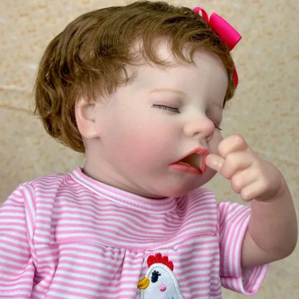 18 inch Reborn Doll Baby & Toddler Toy Reborn Toddler Doll Doll Reborn Baby Doll Baby Baby Girl Reborn Baby Doll Twins A Newborn lifelike Gift Hand Made Non Toxic Vinyl W-031733 with Clothes and