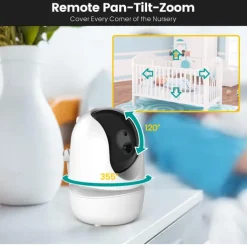 4.3 Inch Video Baby Monitor With Camera PTZ Zoom Babyphone Cam Security Protection Surveillance Cameras