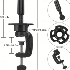22 Inch Wig Head/ Stand Tripod with Head CanvasMannequin Head for WigsManikin Head Block SetMaking Display with Wig caps70 T &C Pins Set2 Combs2 Wig StandMni Tripod5 Hair Clips