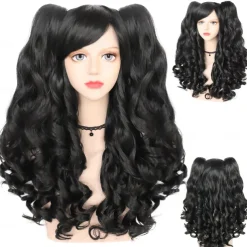 14 Inches Rainbow Wig Short Curly Wig with Bangs Synthetic Wigs Women Girls Colorful Wigs Pride Outfits Halloween Wigs