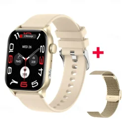 696 KR86 Smart Watch 1.95 inch Smart Band Fitness Bracelet Bluetooth Pedometer Call Reminder Heart Rate Monitor Compatible with Android iOS Women Men Hands-Free Calls Message Reminder IPX-0 37.5mm