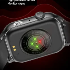 696 KR86 Smart Watch 1.95 inch Smart Band Fitness Bracelet Bluetooth Pedometer Call Reminder Heart Rate Monitor Compatible with Android iOS Women Men Hands-Free Calls Message Reminder IPX-0 37.5mm