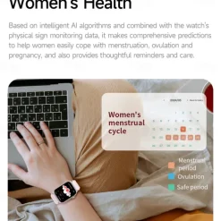 696 KR86 Smart Watch 1.95 inch Smart Band Fitness Bracelet Bluetooth Pedometer Call Reminder Heart Rate Monitor Compatible with Android iOS Women Men Hands-Free Calls Message Reminder IPX-0 37.5mm