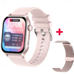 696 KR86 Smart Watch 1.95 inch Smart Band Fitness Bracelet Bluetooth Pedometer Call Reminder Heart Rate Monitor Compatible with Android iOS Women Men Hands-Free Calls Message Reminder IPX-0 37.5mm