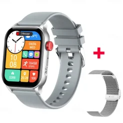 696 KR86 Smart Watch 1.95 inch Smart Band Fitness Bracelet Bluetooth Pedometer Call Reminder Heart Rate Monitor Compatible with Android iOS Women Men Hands-Free Calls Message Reminder IPX-0 37.5mm