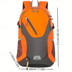 40 L Daypack Rucksack Zipper Multi Pocket Wearable Durable Outdoor Hiking Camping Military Nylon Black Pink Red