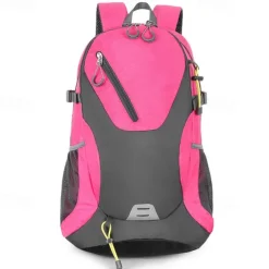 40 L Daypack Rucksack Zipper Multi Pocket Wearable Durable Outdoor Hiking Camping Military Nylon Black Pink Red