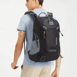 35 L Daypack Rucksack Zipper Multi Pocket Anatomic Design Wearable Durable Outdoor Hiking Camping Military Nylon Black Blue Purple