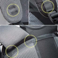 35 L Daypack Rucksack Zipper Multi Pocket Anatomic Design Wearable Durable Outdoor Hiking Camping Military Nylon Black Blue Purple