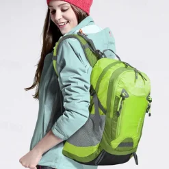 35 L Daypack Rucksack Zipper Multi Pocket Anatomic Design Wearable Durable Outdoor Hiking Camping Military Nylon Black Blue Purple