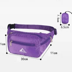 1-10 L Fanny Pack Hiking Waist Bag Belt Bag Windproof Rain Waterproof Quick Dry Lightweight Sweat-Wicking Outdoor Hunting Fishing Hiking Climbing Nylon ArmyGreen Black Red