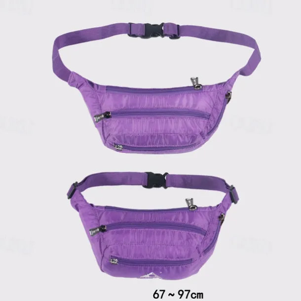 1-10 L Fanny Pack Hiking Waist Bag Belt Bag Windproof Rain Waterproof Quick Dry Lightweight Sweat-Wicking Outdoor Hunting Fishing Hiking Climbing Nylon ArmyGreen Black Red