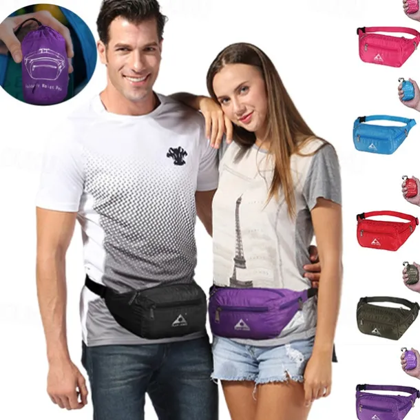 1-10 L Fanny Pack Hiking Waist Bag Belt Bag Windproof Rain Waterproof Quick Dry Lightweight Sweat-Wicking Outdoor Hunting Fishing Hiking Climbing Nylon ArmyGreen Black Red