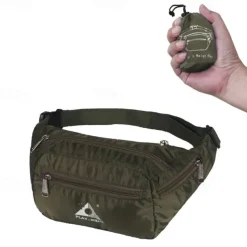 1-10 L Fanny Pack Hiking Waist Bag Belt Bag Windproof Rain Waterproof Quick Dry Lightweight Sweat-Wicking Outdoor Hunting Fishing Hiking Climbing Nylon ArmyGreen Black Red