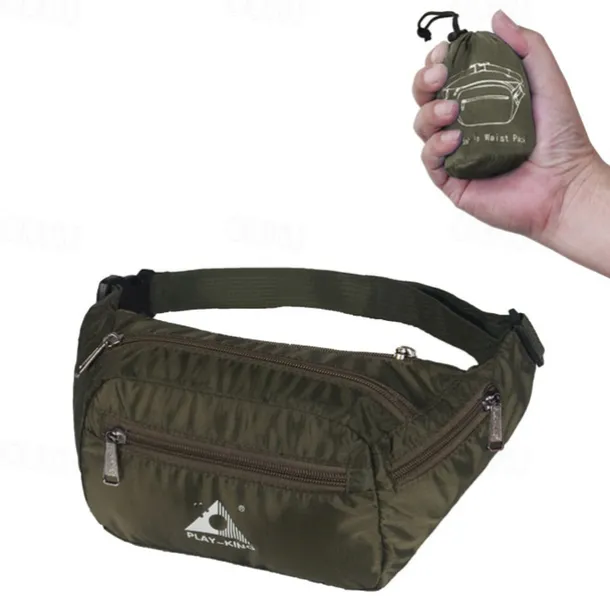 1-10 L Fanny Pack Hiking Waist Bag Belt Bag Windproof Rain Waterproof Quick Dry Lightweight Sweat-Wicking Outdoor Hunting Fishing Hiking Climbing Nylon ArmyGreen Black Red