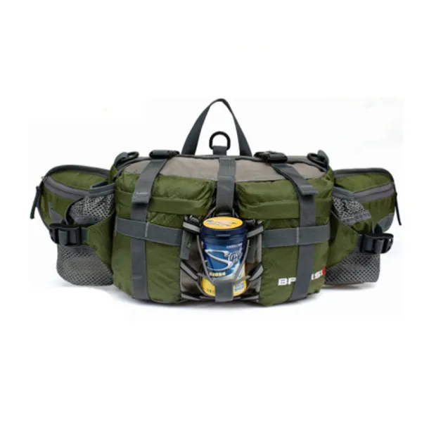 6 L Fanny Pack Waist Bag / Waist pack Hiking Backpack Waterproof Rain Waterproof Quick Dry Water Bottle Pocket Multifunctional Outdoor Camping / Hiking Hunting Fishing Climbing Terylene Black Army