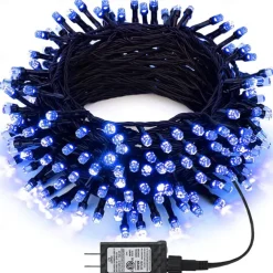 1000 LED (328Ft) Christmas Lights Indoor Outdoor, Christmas String Tree Lights Indoor Green Wire, Indoor and Outside Fairy Light for Christmas Tree, Patio, Elegant Wedding Party Reception