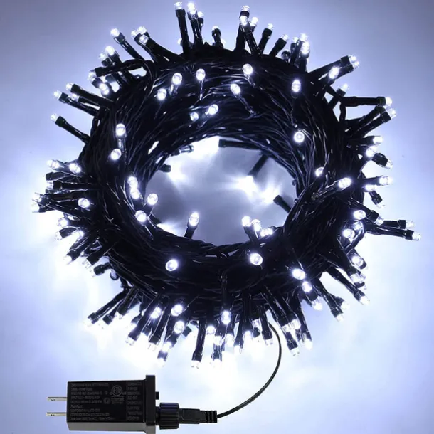 1000 LED (328Ft) Christmas Lights Indoor Outdoor, Christmas String Tree Lights Indoor Green Wire, Indoor and Outside Fairy Light for Christmas Tree, Patio, Elegant Wedding Party Reception