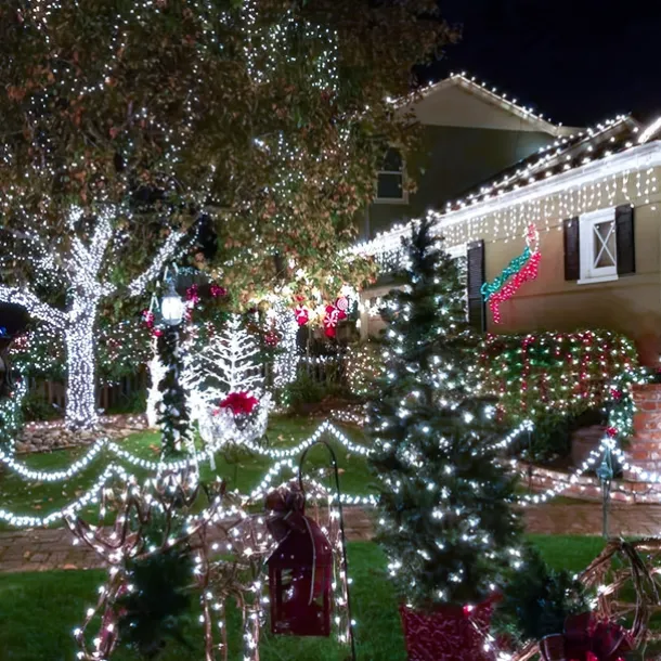 1000 LED (328Ft) Christmas Lights Indoor Outdoor, Christmas String Tree Lights Indoor Green Wire, Indoor and Outside Fairy Light for Christmas Tree, Patio, Elegant Wedding Party Reception