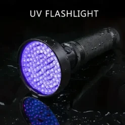 100 LED UV Flashlight - 395nm Black Light Torch for Pet Urine, Scorpion Detection & Fluorescence Inspection