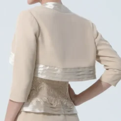 3/4 Length Sleeve Shrugs Satin Wedding / Party / Evening Women's Wrap With Split Joint