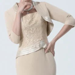 3/4 Length Sleeve Shrugs Satin Wedding / Party / Evening Women's Wrap With Split Joint